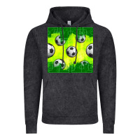 Vintage Black soccer balls with field  and tactics seamless pattern Vintage Hoodie - BundleAndBundleShop