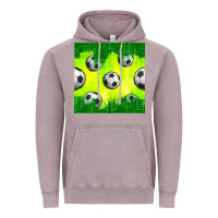 Vintage Zinc soccer balls with field  and tactics seamless pattern Vintage Hoodie - BundleAndBundleShop