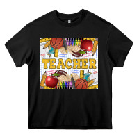Black Teacher Equipment Heavy Core Tee - LillyAllenDesigns