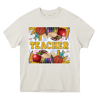 Cream Teacher Equipment Heavy Core Tee - LillyAllenDesigns