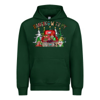 Forest Green hanging with my gnomies Urban Hoodie - CowhideDigitalArt