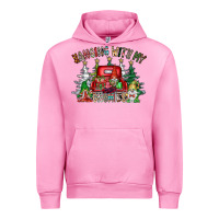 Fuchsia Pink hanging with my gnomies Urban Hoodie - CowhideDigitalArt