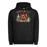 Pigment Black hanging with my gnomies Urban Hoodie - CowhideDigitalArt