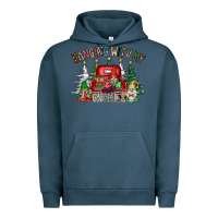 Pigment Midnight Navy hanging with my gnomies Urban Hoodie - CowhideDigitalArt