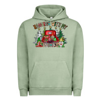 Pigment Oil Green hanging with my gnomies Urban Hoodie - CowhideDigitalArt