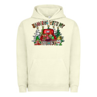 Pigment Pistachio hanging with my gnomies Urban Hoodie - CowhideDigitalArt