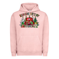 Pigment Salmon hanging with my gnomies Urban Hoodie - CowhideDigitalArt