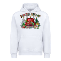 White hanging with my gnomies Urban Hoodie - CowhideDigitalArt