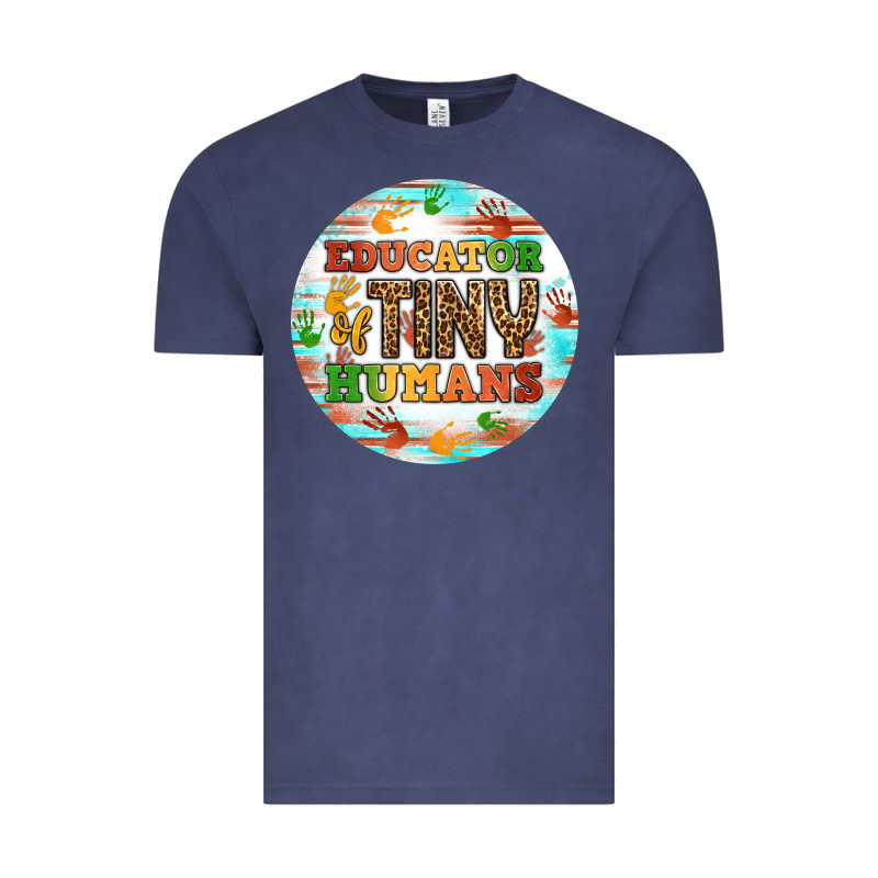 Educator Of Tiny Humans Round Earring Vintage Tee by BundleAndBundleShop | Teevron