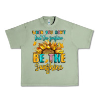 Oil Green when you dont find the sunshine be the sunshine Urban Heavy Tee - LillyAllenDesigns