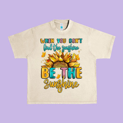 When You Dont Find The Sunshine Be The Sunshine Urban Heavy Tee Designed By Lillyallendesigns