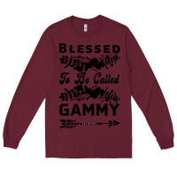 Burgundy Blessed To Be Called Gammy Long Sleeve Tee - Bettercallsaul