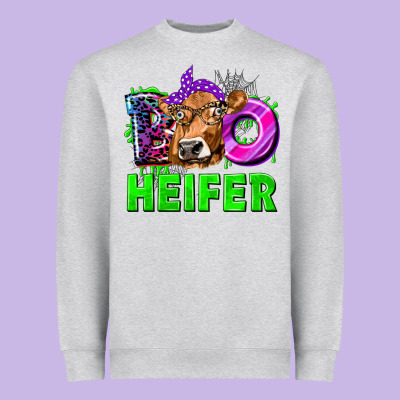 Boo Heifer Cow Heavyweight Sweatshirt Designed By Texasbilliewilder