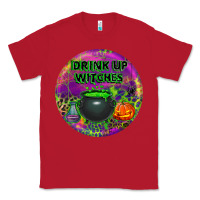 Red halloween round earrings Classic Tee - BundleAndBundleShop