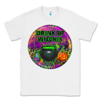 White halloween round earrings Classic Tee - BundleAndBundleShop