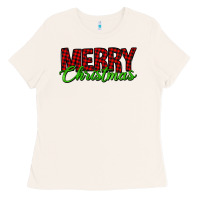 Bone merry christmas tartan Ladies Tee - Jasminsmagicworld