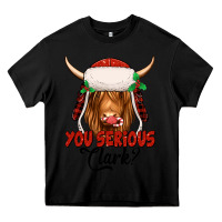 Black you serious clark highland cow Heavy Core Tee - Jasminsmagicworld
