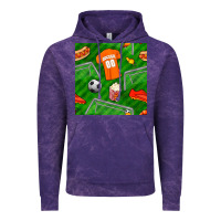 Cloud Purple soccer ball uniform and shoes seamless pattern Vintage Hoodie - BundleAndBundleShop