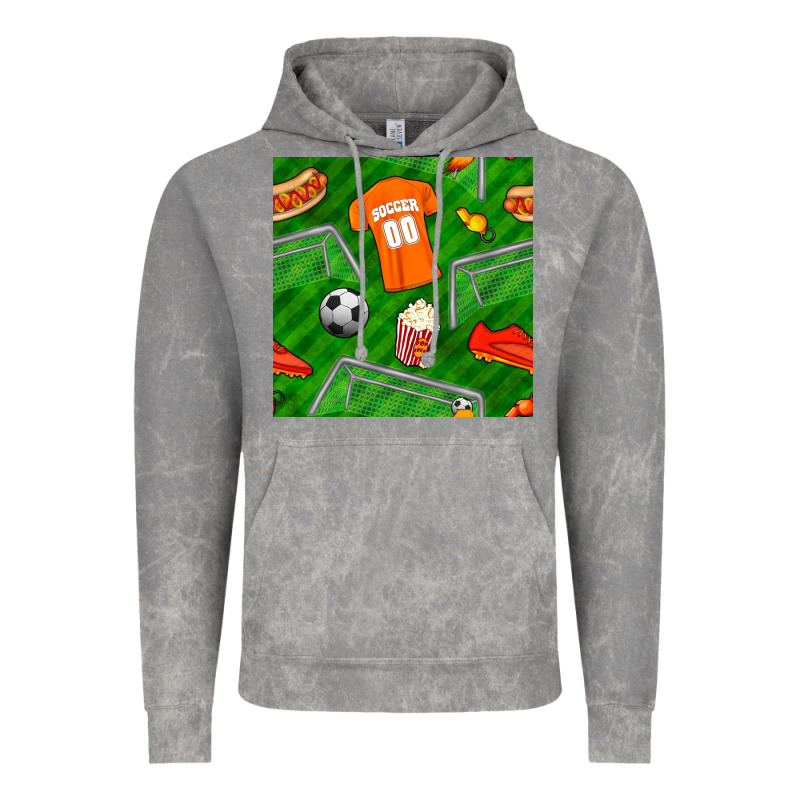 Soccer Ball Uniform And Shoes Seamless Pattern Vintage Hoodie by BundleAndBundleShop | Teevron