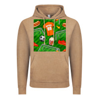 Vintage Coffee soccer ball uniform and shoes seamless pattern Vintage Hoodie - BundleAndBundleShop