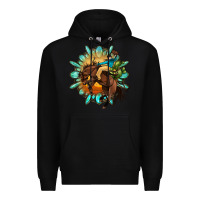 Black gemstone cowboy Premium Hoodie - OliviaCreatesArt