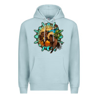 Blue Mist gemstone cowboy Premium Hoodie - OliviaCreatesArt