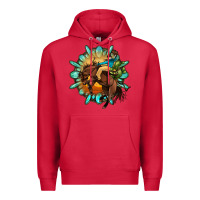Cardinal gemstone cowboy Premium Hoodie - OliviaCreatesArt
