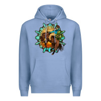 Colony Blue gemstone cowboy Premium Hoodie - OliviaCreatesArt