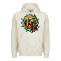 Oatmeal Heather gemstone cowboy Premium Hoodie - OliviaCreatesArt