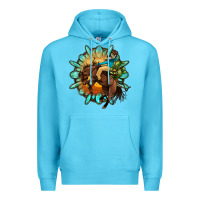 Ocean Blue gemstone cowboy Premium Hoodie - OliviaCreatesArt