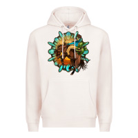 Pale Pink gemstone cowboy Premium Hoodie - OliviaCreatesArt