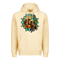 Pina Colada gemstone cowboy Premium Hoodie - OliviaCreatesArt