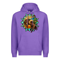 Purple gemstone cowboy Premium Hoodie - OliviaCreatesArt