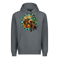 Rock gemstone cowboy Premium Hoodie - OliviaCreatesArt