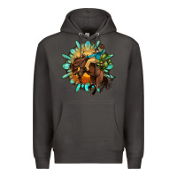 Smoke gemstone cowboy Premium Hoodie - OliviaCreatesArt