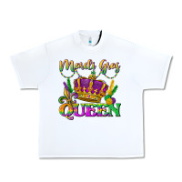 White mardi gras queen Urban Heavy Tee - LillyAllenDesigns