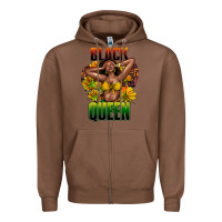 Chestnut Black queen afro Zipper Hoodie - HowdyJamesFarm