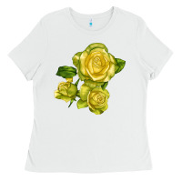 White st. patrick rose Ladies Tee - LillyAllenDesigns