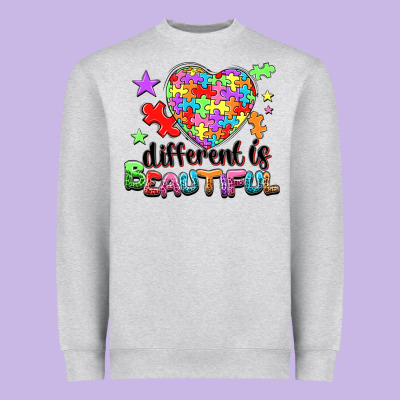 Different Is Beautiful Heavyweight Sweatshirt Designed By Nancycooperartshop