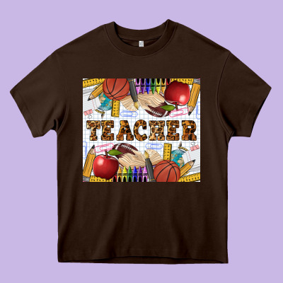 Western Teacher Heavy Core Tee Designed By Lillyallendesigns