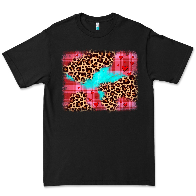 Valentine's Day Leopard Background Premium Tee by JahusDesignShop | Teevron