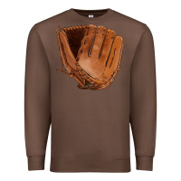 Chestnut baseball glove Premium Sweatshirt - FaDigitalArtStudio
