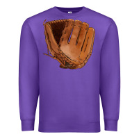 Purple baseball glove Premium Sweatshirt - FaDigitalArtStudio
