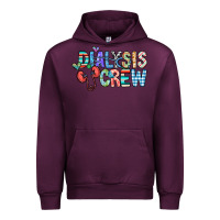 Mauve Wine dialysis crew Urban Hoodie - CowhideDigitalArt