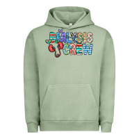 Pigment Oil Green dialysis crew Urban Hoodie - CowhideDigitalArt