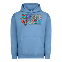 Pigment Pebble Blue dialysis crew Urban Hoodie - CowhideDigitalArt