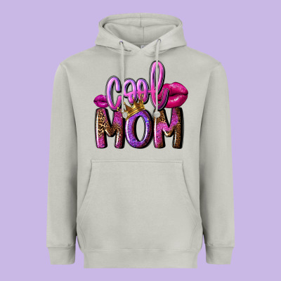 Cool Mom Mother's Day Heavyweight Hoodie Designed By Fadigitalartstudio