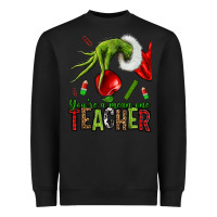 Black Christmas Character Heavyweight Sweatshirt - NancyCooperArtShop