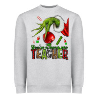 Heather Grey Christmas Character Heavyweight Sweatshirt - NancyCooperArtShop