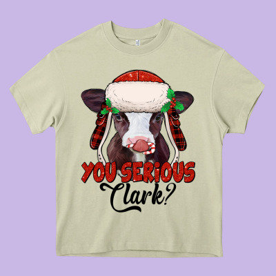 You Serious Clark Baby Cow Heavy Core Tee Designed By Jasminsmagicworld